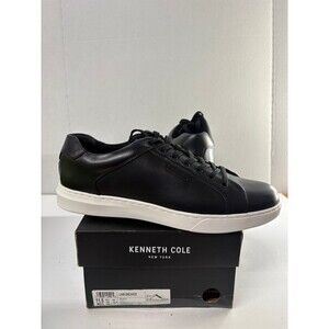 Kenneth Cole New York Men's Liam Casual Sneaker Black Leather Sz 11.5 M